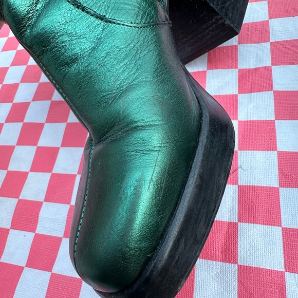 Metallic Green L’intervalle boots - Picture 4 of 5